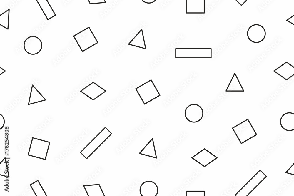 Poster geometric seamless pattern with linear