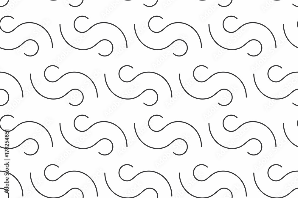 Poster geometric seamless pattern with linear