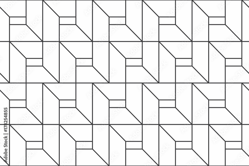 Poster geometric seamless pattern with linear