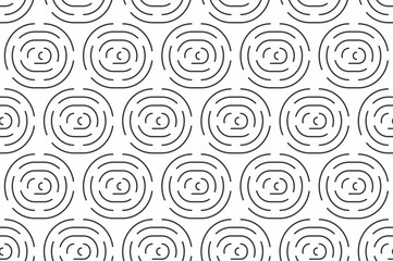 Geometric seamless pattern with linear