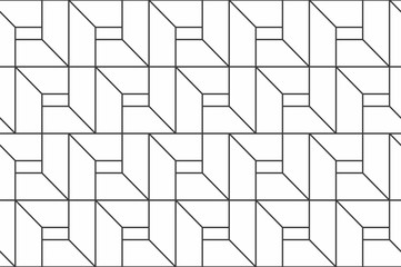 Geometric seamless pattern with linear