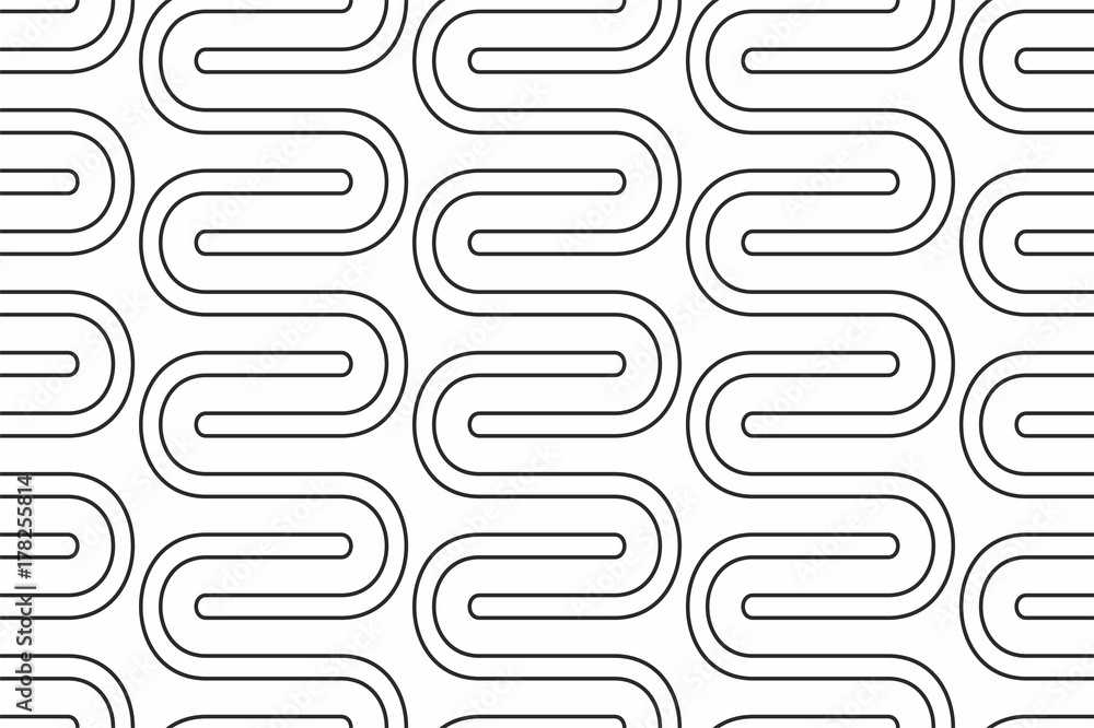 Poster geometric seamless pattern with linear
