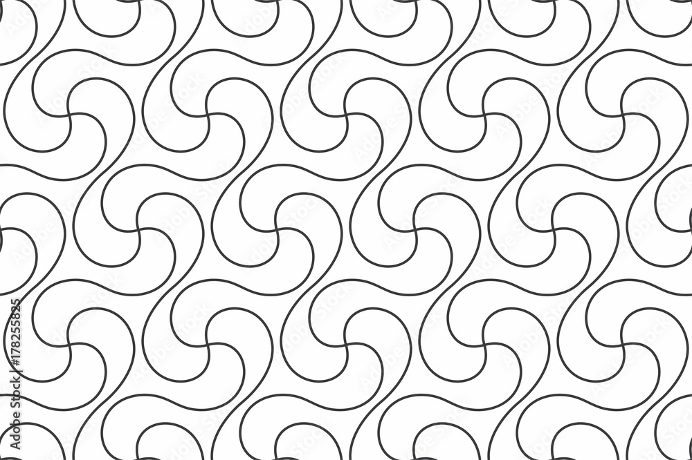 Poster geometric seamless pattern with linear