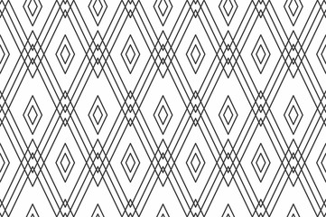 Materiał do szycia Geometric seamless pattern with linear