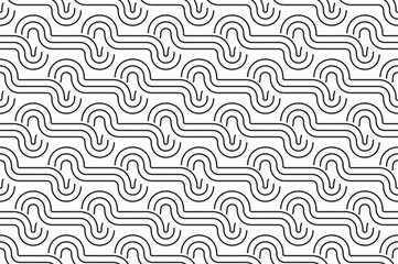 Geometric seamless pattern with linear