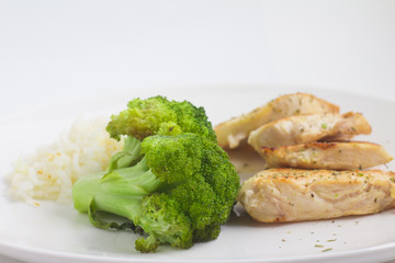 Chicken Fillet with rice and Broccoli