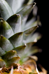 Pineapple extreme macro crop