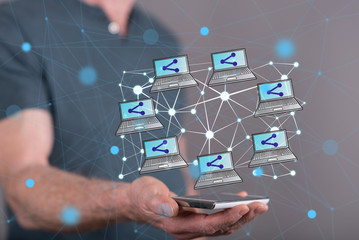 Fototapeta premium Concept of social network