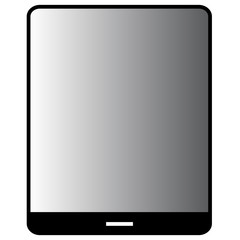 Large tablet vector illustration
