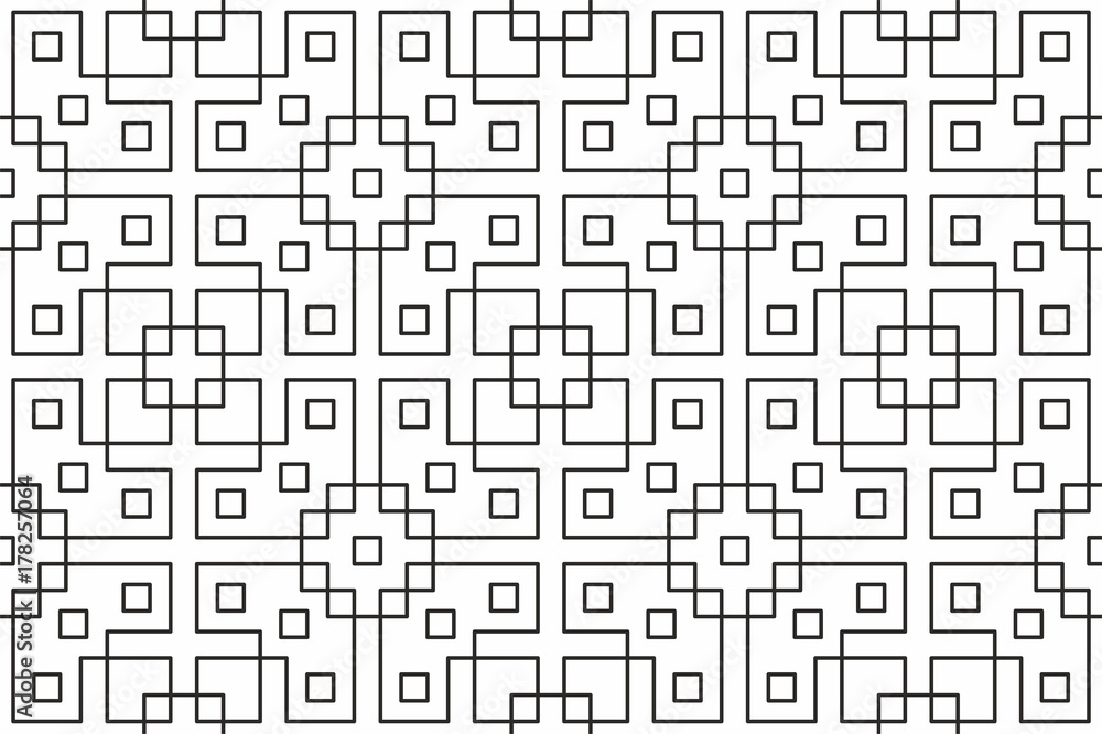 Poster geometric seamless pattern with linear