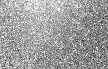 Foto op Plexiglas zilver en wit glitter textuur kerst abstracte achtergrond © 168 STUDIO