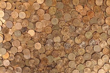 Coins background ten kopeks