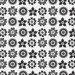 flower seamless pattern natural ornamental texture with flourish decoration