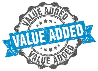 Obraz premium value added stamp. sign. seal