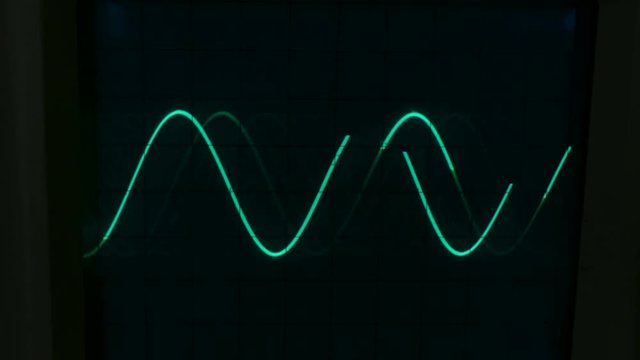 Amplitude Diagram on the oscilloscope