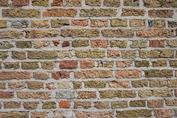 old brick real texture on the wall