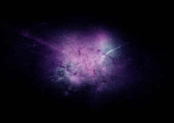 Obraz premium Stars, dust and gas nebula in a far galaxy