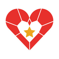 jewelry heart star pendant luxury fantasy