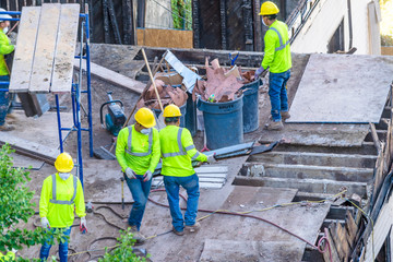 Construction Workers Demolition house 27