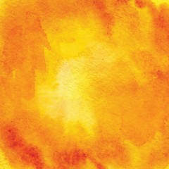 Orange Watercolor Paper Background