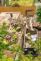 Construction Workers Demolition house 50