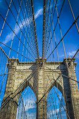 Fototapeta premium Most Brookliński. Detale. Nowy Jork, Stany Zjednoczone
