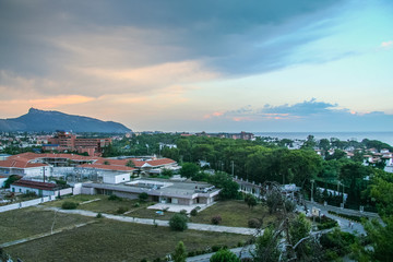 Streets of the hotel in the village of Camyuva