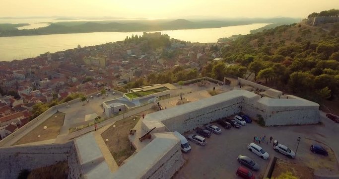 Sibenik Barone Fortress aerial