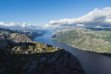 Panorama of Lysefjord, Norway