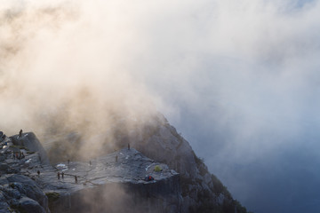 Cliff Preikestolen, Norway