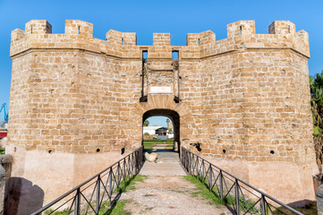 Saint Pietro Fortress of Castle at sea, is located in the archaeological park of Castellammare in...