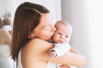 Portrait of Mother and Baby.