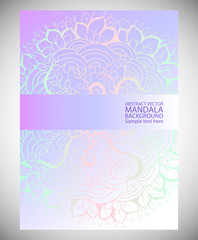 Mandala simple thin line stylish background. Ornamental vector backdrop for cards, invitations, banner, templates and wallpapers