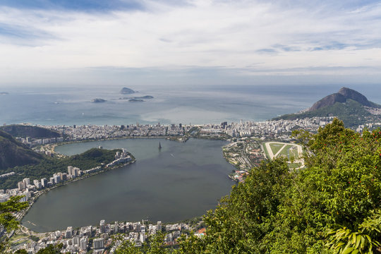 View of Leblon and Ipanema from Corcovado, Rio, Brazil