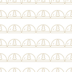 Xmas seamless pattern. Winter holidays background.