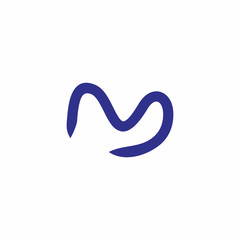 M Letter Logo Vector