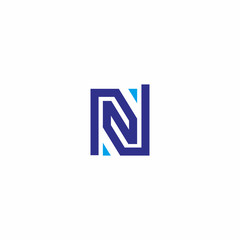 N Letter abstract logo