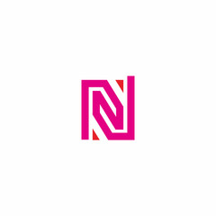 N Letter abstract logo