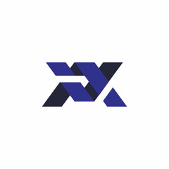 AV Letter 3d Logo vector
