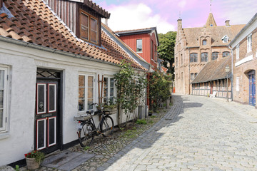 Fototapeta na wymiar Ville de Ribe, Danemark