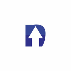 N Letter Arrow logo