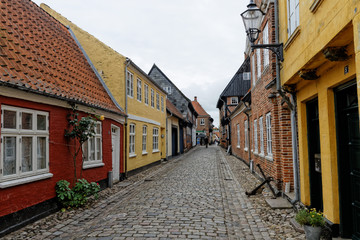 Fototapeta na wymiar Ville de Ribe, Danemark