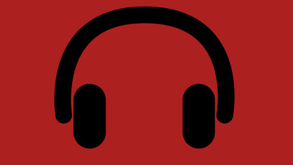 musical headphones icon