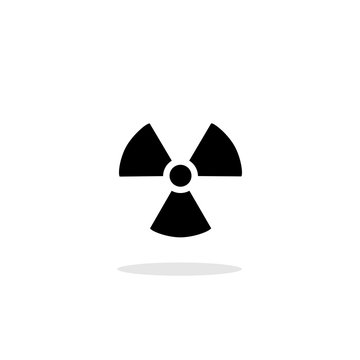nuclear radiation icon vector