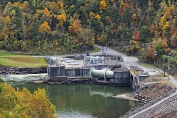 Papier Peint photo Barrage Lake Summersville Hydroelectric Facility