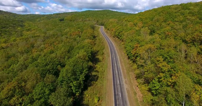 fog, road, fields, fog in the field, fog on the road, trail, Primorsky Krai, quadrocopter, shooting from height, field, green grass