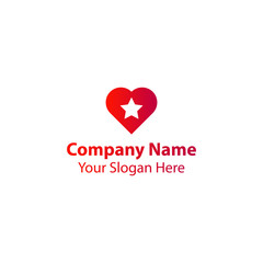 love star logo design