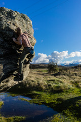 Fototapeta premium Luggate Bouldering