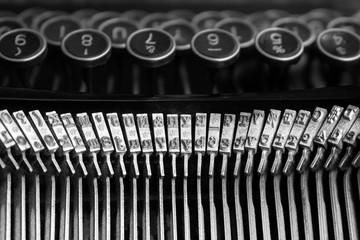 Typewriter type bars