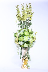 Bouquet of Artificial Flower Colorful, white background